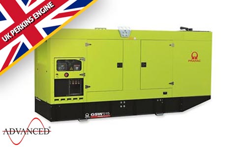 515 kVA Pramac Perkins Silent Diesel Generator - Pramac GSW515P